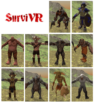 SurviVR enemies